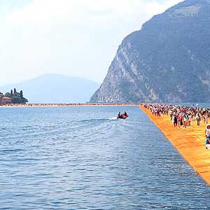 Floating Piers von Christp und Jean Claude